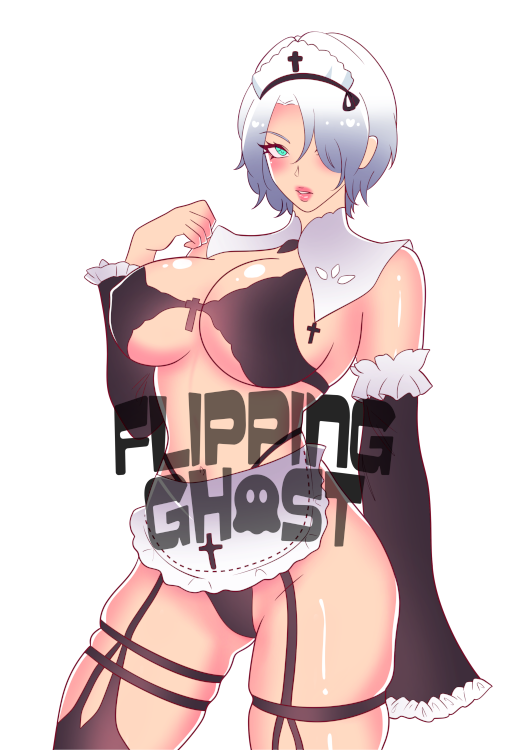 2B Maid Sticker