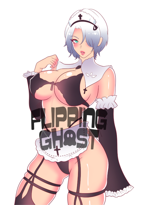 2B Maid Sticker