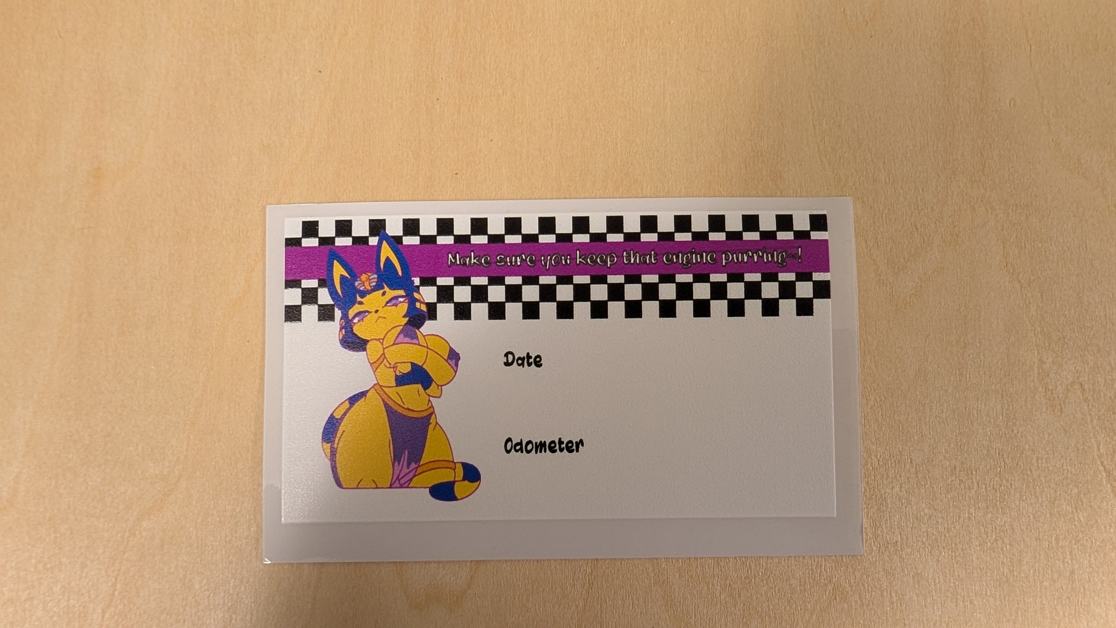 Oil Change Stickers