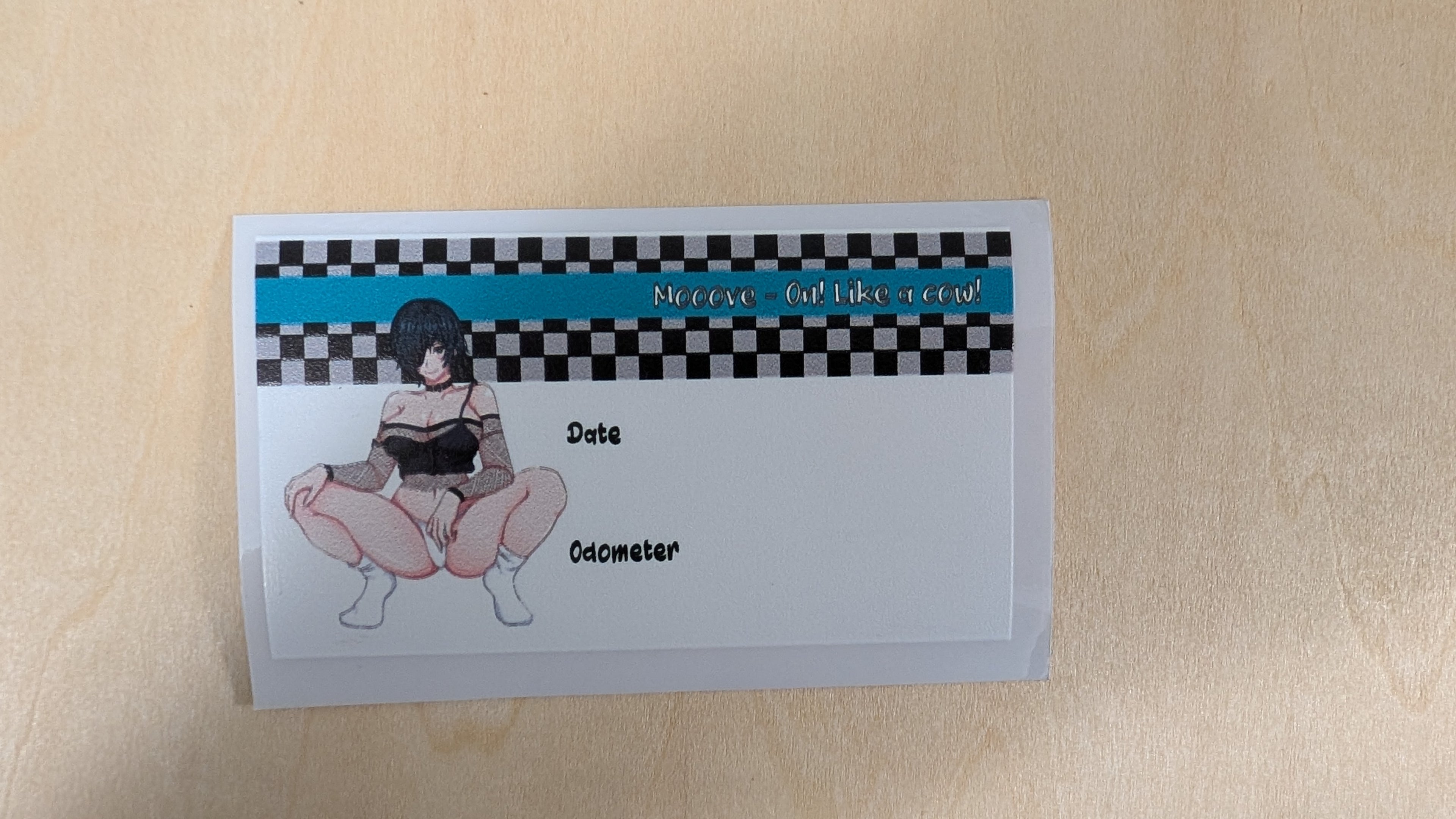 Oil Change Stickers