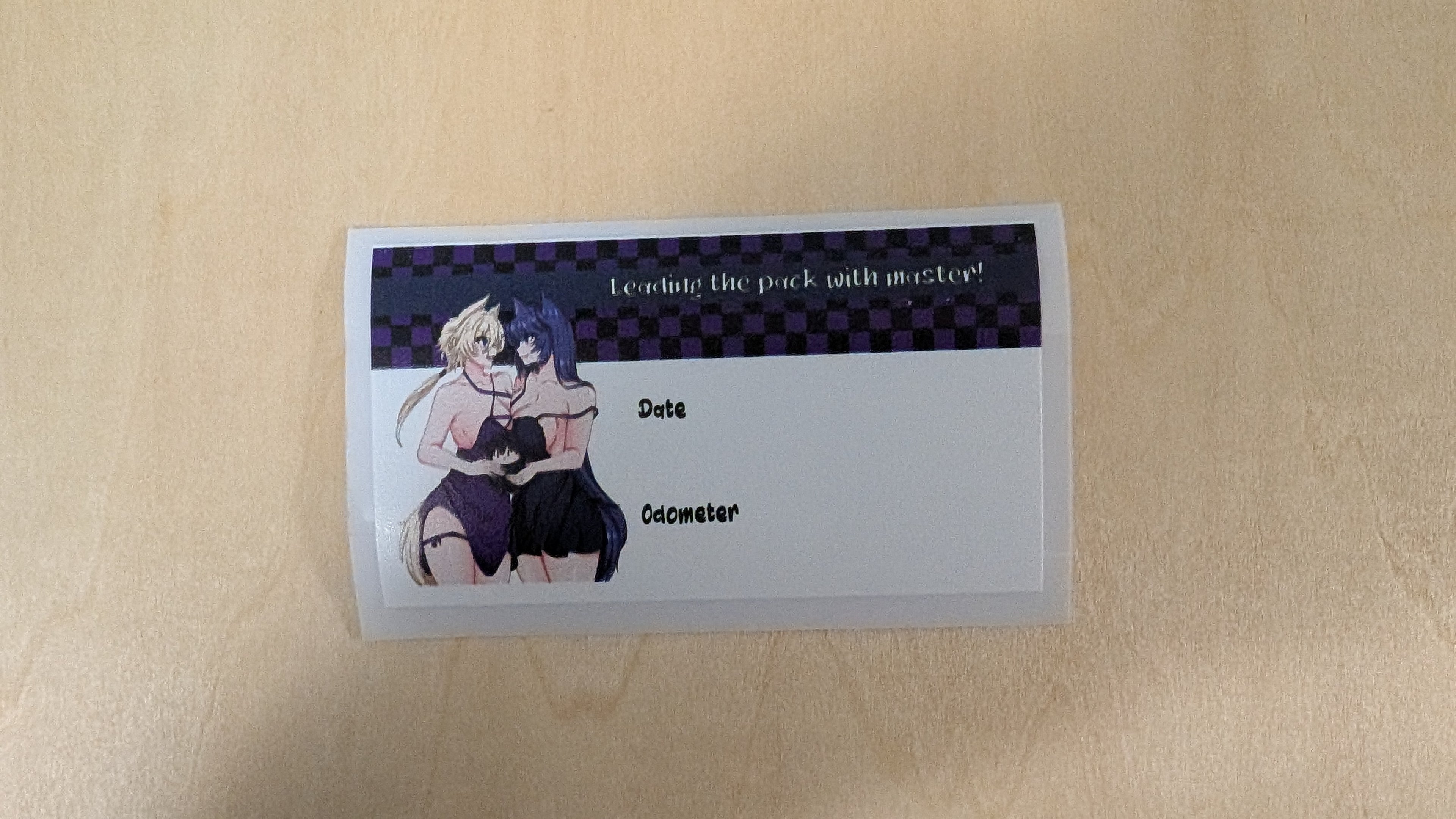 Oil Change Stickers